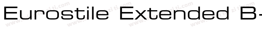 Eurostile Extended B字体转换